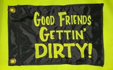 Custom GOOD FRIENDS Safety Flag ATV UTV SxS Made to fit all whips
