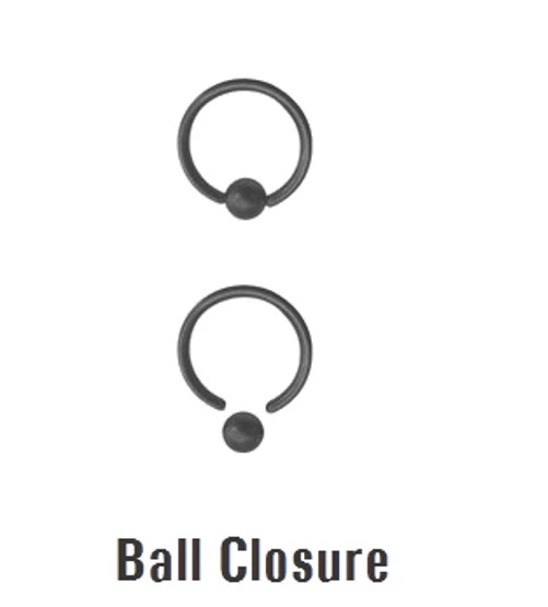 2 piezas. Anillo de cuentas cautivas de acero quirúrgico anodizado 14G orejas cartílago labret tabique Foto 3 de 4