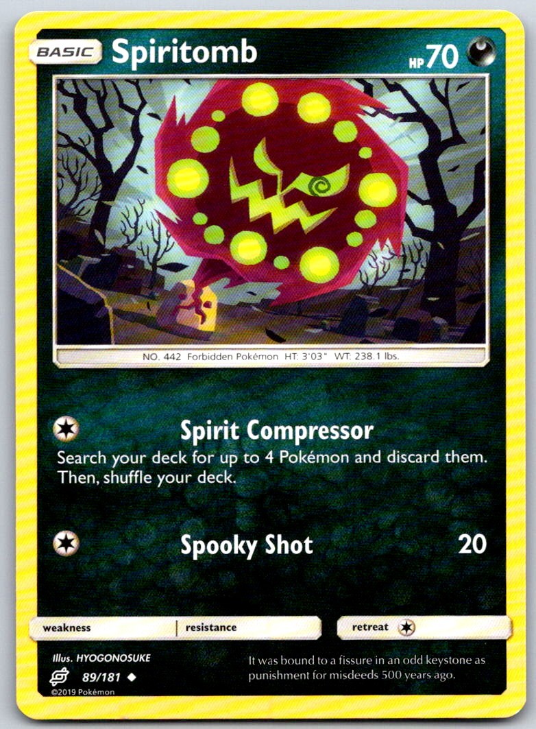 Spiritomb 89 UC Team Up Pokemon NM/M