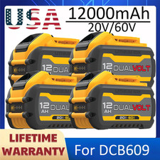 20V/60V For DEWALT DCB609-2 DCB612 MAX FLEXVOLT 12.0 Ah Li-Ion Battery 60 VOLT