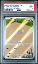 2023 POKEMON PAL EN-PALDEA EVOLVED ILLUSTRATION RARE #221 PALDEAN WOOPER PSA 9