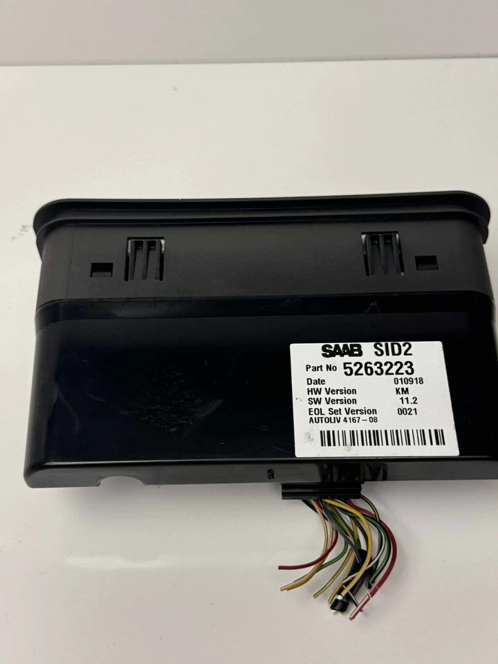 OEM SAAB 9-3 1999-03 FRONT DASH SID1 INFORMATION DISPLAY SCREEN LCD SWITCH - Image 4 of 4