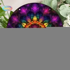8x8inch Round Metal Plate Weatherproof Minimalist Decor