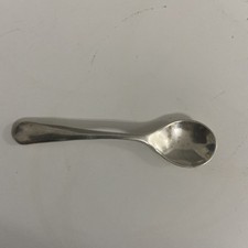 Antique Edwardian Sheffield Sterling Silver Salt Spoon Atkin Brothers HA 4g