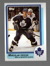 1986-87 Topps Miroslav Frycer Toronto Maple Leafs #68 Near Mint or Better