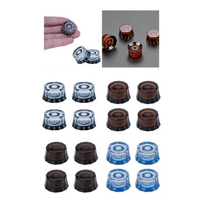4x Gitarrenknöpfe Acryl tragbar LP E-Gitarre Knöpfe Modifikation