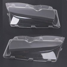 2PCS Replacement Headlight Lens Cover Lampshade for BMW 3 Series E46 02-05