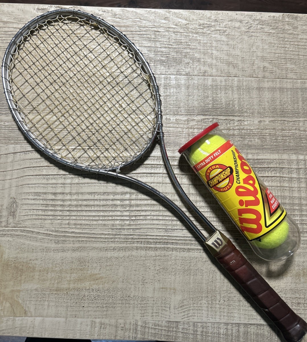 Vintage Wilson T2000 Tennis Racket with Cover 4 1/2