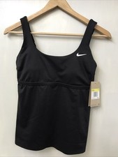 Nike Women's Black Tankini Swim Top CW9556-010 Size S Adjustable NWT