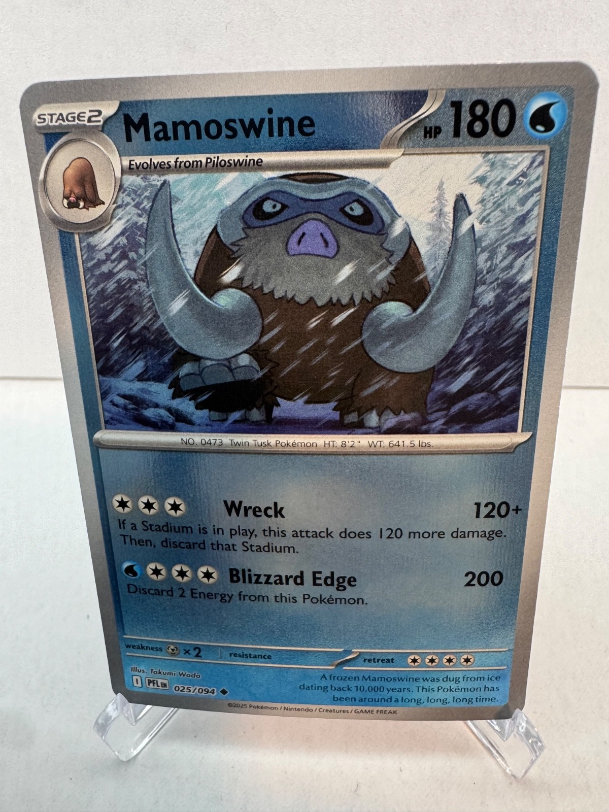 Mamoswine 25/94 - Reverse Holofoil NM - ME: Phantasmal Flames - Pokémon TCG