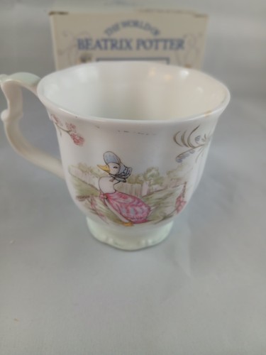 Tazza Royal Albert Jemima Pozzanghera in Scatola 1° Qualità Bone China Bordo Verde - Foto 5 di 13