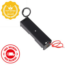 18650 Battery Holder 1 Slot with Wires Plastic Case 3.7V DIY Projects 10pcs