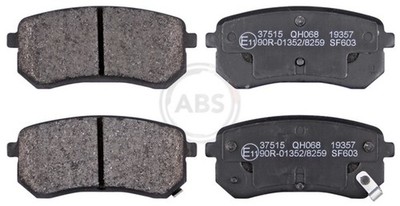 Bremsbelagsatz Scheibenbremse A.B.S. 37515 für KIA HYUNDAI PICANTO i10 1 PA 2 SA
