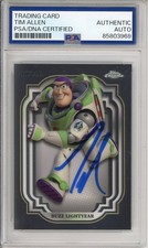 2024 TOPPS CHROME DISNEY BUZZ LIGHTYEAR SIGNED TIM ALLEN PSA DNA COA AUTOGRAPHED