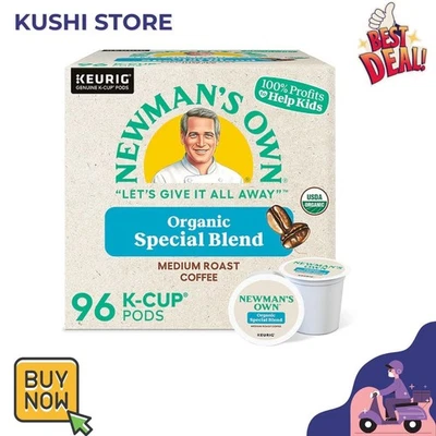 NEWMAN’S OWN Newman's Own Organics Special Blend Coffee K-Cup Pods, Medium Roast, 96ct