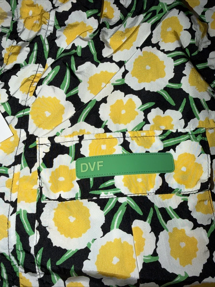 Chaleco con Capucha Diane Von Furstenberg Amapola Para Mujer L Floral Embalable FF794 Foto 4 de 4