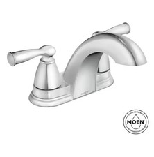 Moen 84942 Banbury 4  Centerset 2-Handle Bathroom Faucet in Chrome Finish New