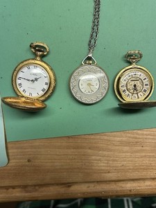 Lot Of 3 Ladies Pocket Watches Read DESC