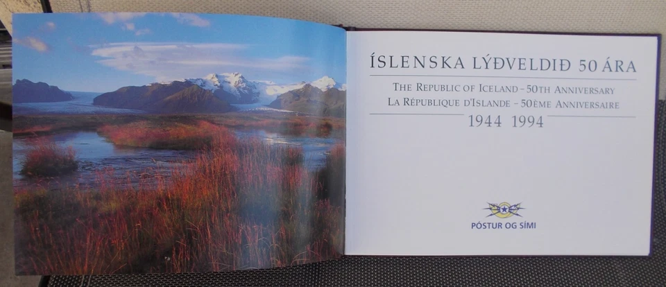 1944-1994 The Republic of Iceland 50th anniversary stamp book - Image 2 of 4