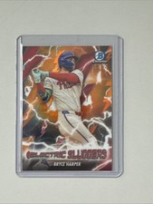 2026 Bowman Chrome Bryce Harper Electric Sluggers Orange Refractor /25 