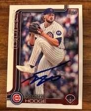 2025 Topps Porter Hodge Chicago Cubs Autographed Baseball Card #548