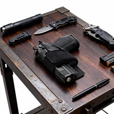 Tactical Hook & Loop Pistol Holster for Concealed Carry Gun Holster for Backpack