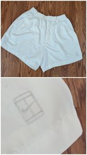 Vintage Nike Tennis Shorts Mens large White Court Swoosh Athletic Sportswear 90s
