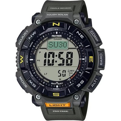 CASIO PRO TREK PRG-340-3JF Green Solar Triple Sensor Hiking Watch New