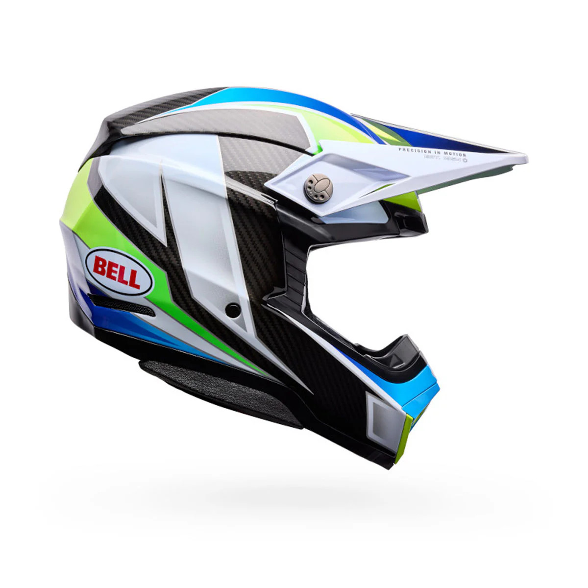 3 4 motorcycle helmets bell BELL Moto-3 Helmet Reverb Gloss White/Black  Falan Parts