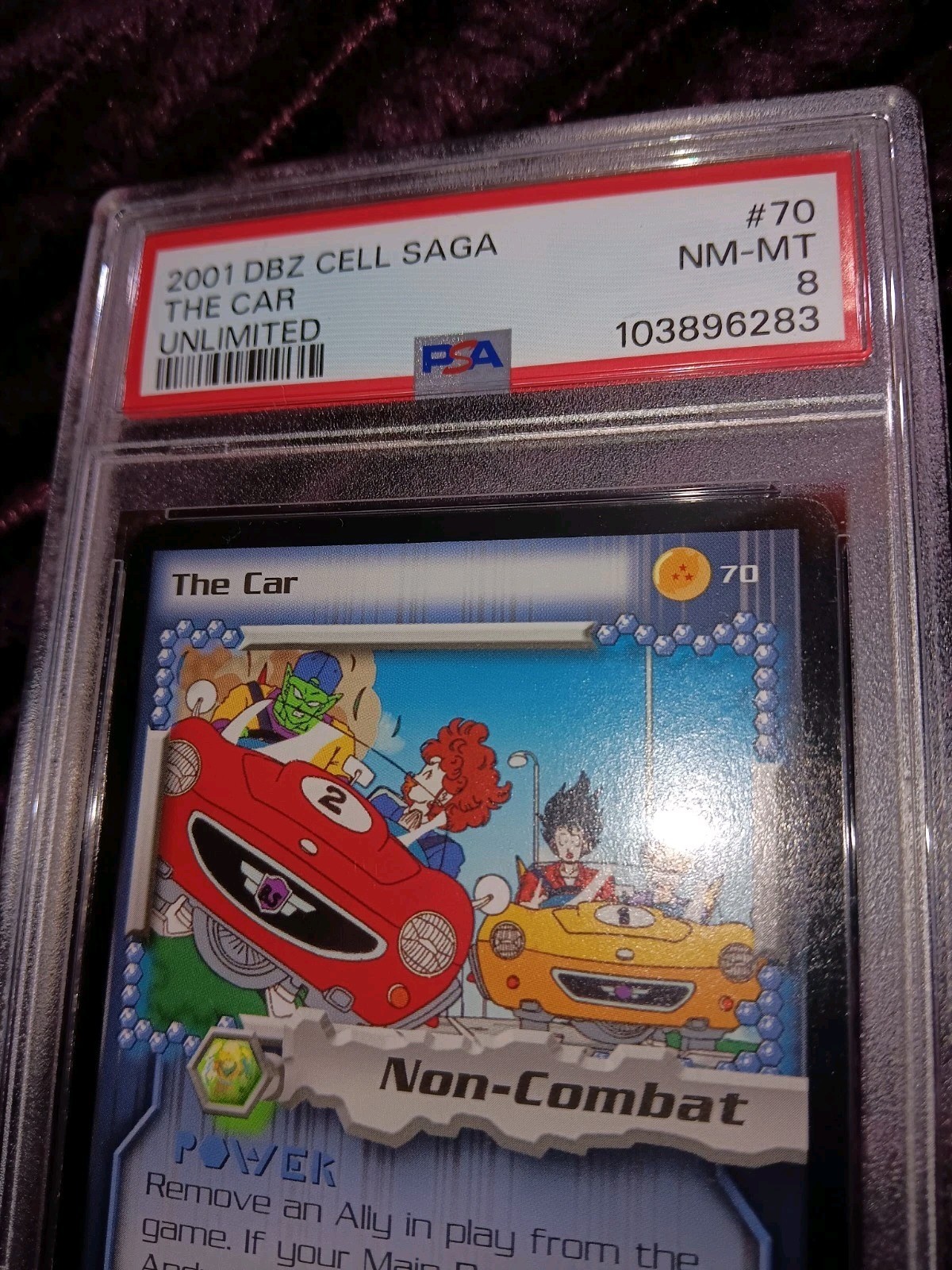 PSA DBZ 2001 The Car Cell Saga #70 Graded 8 NM-MT