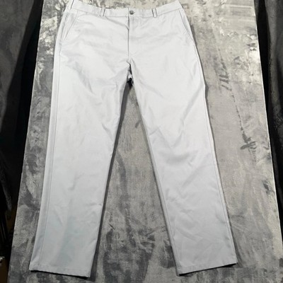 Mizzen Main Baron Athletic Tapered Pants Mens 38x32 Gray Performance