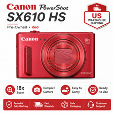 Canon PowerShot SX610 HS Digital Camera 20.2 MP 18x Optical Zoom Built-in Wi-Fi