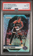 2024 Panini Prizm WNBA- Aaliyah Edwards #70 - Mojo Prizm /25 - PSA - ROOKIE /25