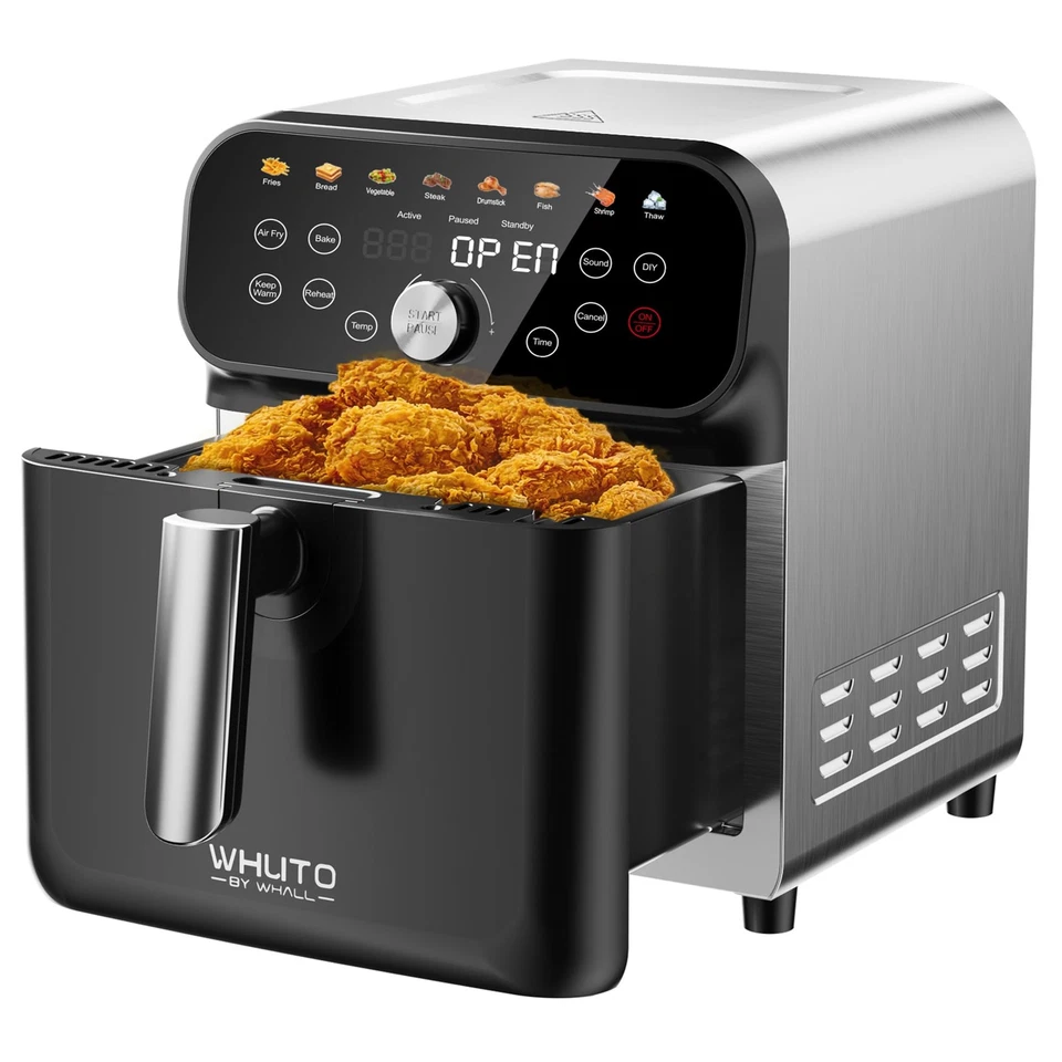 WHUTO Air Fryer 5.8QT Air Fryer Oven with LED Digital Touchscreen
