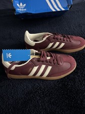 Adidas Handball Spezial Women's Trainers Burgundy Size UK 6 Brand New In Box