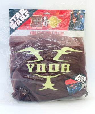 Star Wars Yoda Plush Comfortable Zip and Flip Pillow Force Yourself to Sleep NEW