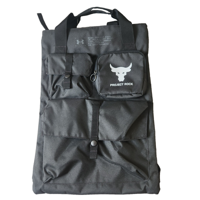 Under Armour x Project Rock Gym Sack Backpack Bag Black/Mod Grey