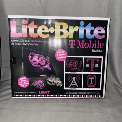 Hasbro Pink LITE-BRITE T-Mobile Branded 5G Promo Edition - New Sealed Box