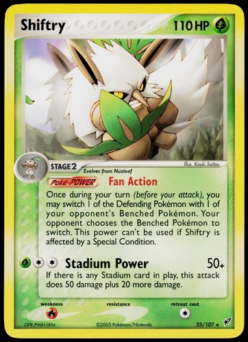 Shiftry 25/107 Deoxys - Pokemon NM/M (Rare)