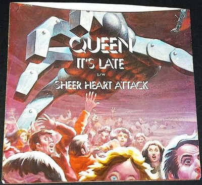 Queen - It's Late / Sheer Heart Attack 45 Picture Sleeve Only