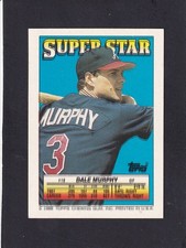 Dale Murphy-1988 topps super star mini #18 double print error