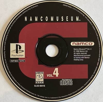 Namco Museum Vol. 4 (Sony PlayStation 1, PS1) DISC ONLY | VERY RARE!!! | M2117