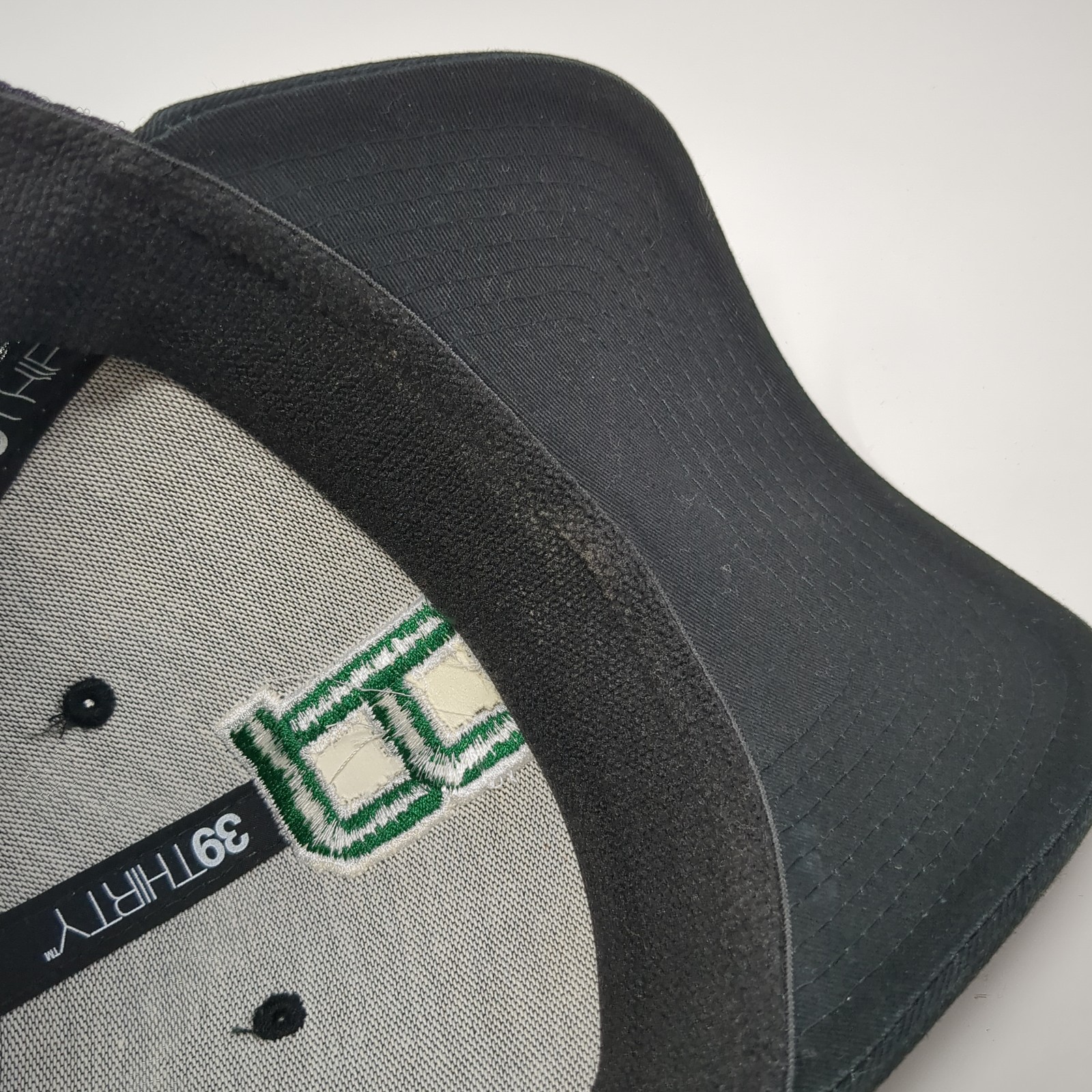 B Initial Fitted Baseball Cap Black Large Embroid… - image 8