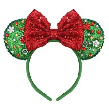 Cute Sequin Bows Mouse Ears Headband Women Halloween Party Accessories DIY