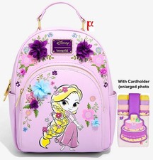 Mochila de pelo Loungefly Disney enredada Rapunzel exclusiva para pasteles Pascal