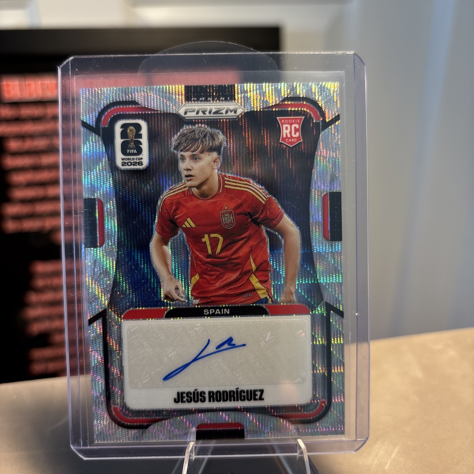 2026 Panini Prizm World Cup Jesus Rodriguez Silver Wave Auto S-JRZ