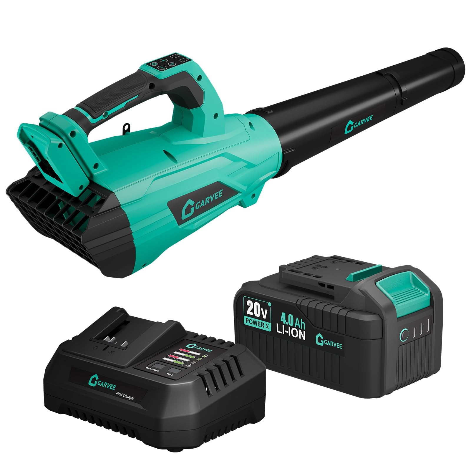 20V Electric Brushless 700 CFM Battery-Powered Leaf Blower & String Trimmer Kit