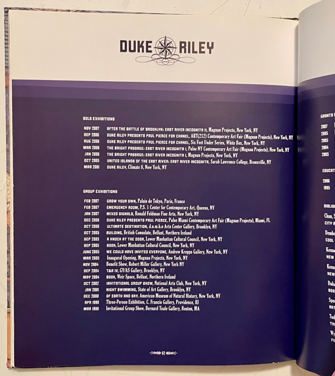 DUKE RILEY After the Battle of Brooklyn 2007 HC Exhibition Catalog NYC Magnan