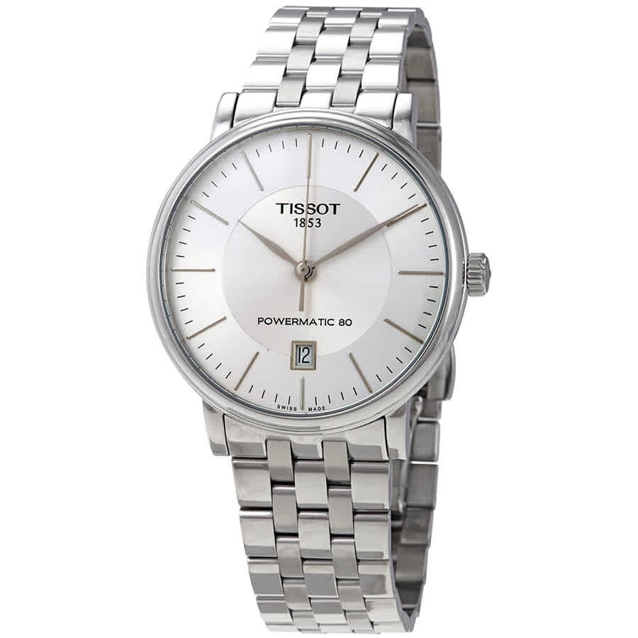 Reloj para hombre Tissot Carson automático esfera plateada T122.407.11.031.00