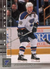 Scott Young 2001-02 Be a Player Memorabilia #187 St. Louis Blues Hockey
